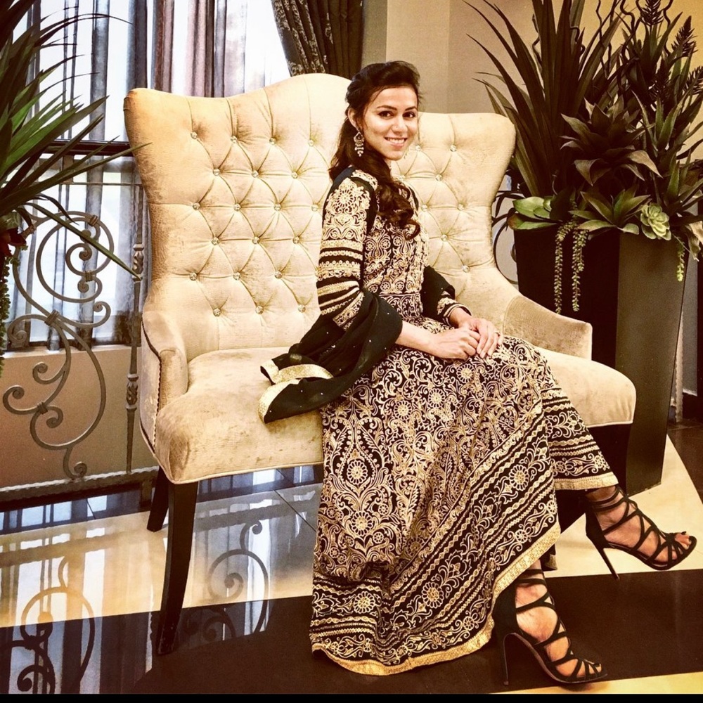 Green Indian anarkali